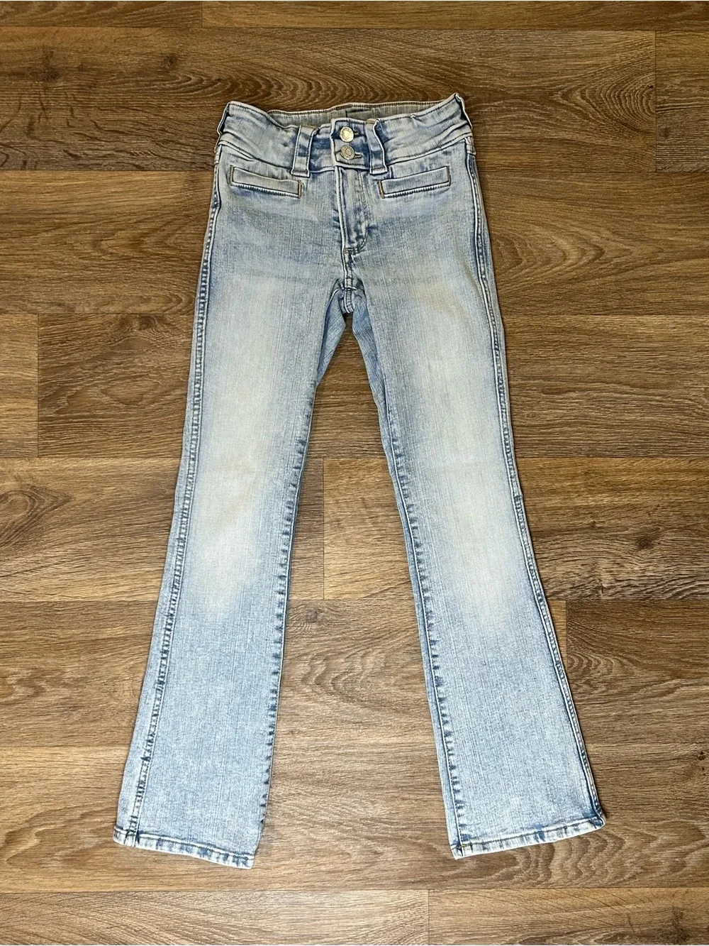 H&M Girls Size 12 Light Blue Bootcut Jeans